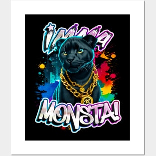 Imma Monsta! PANTHER | Blacktee | by Asarteon Posters and Art